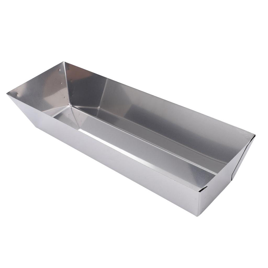 Mud Pan 14 Inch Mud Pan 210 Stainless Steel High Strength Smoothly Tool Tray Bucket for Cement Mortar Putty Paint Mixing
