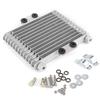 13 Row Universal Motorcycle Engine Oil Cooler Cooling Radiator Replacement 125 250CC Silver