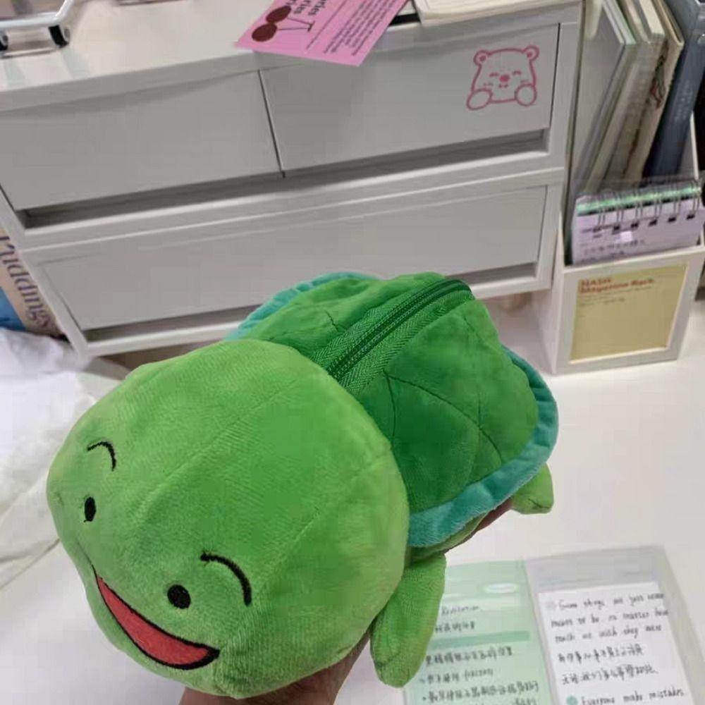 Пенал большого объема Утка/Акула/Черепаха Органайзер для канцелярских принадлежностей Креативный мешок для хранения Студент