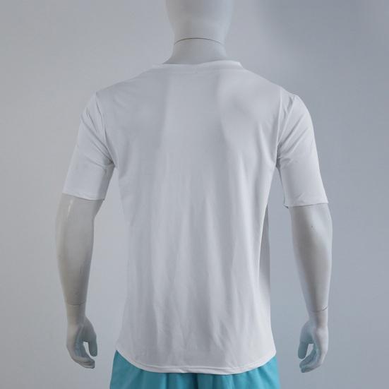 Мужская летняя футболка с короткими рукавами и V-образным вырезом, однотонная, быстросохнущая, свободная, средней длины, топ для занятий спортом, офиса, свиданий