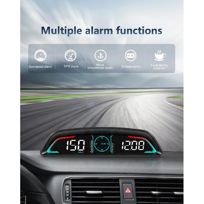 B3 Проекционный дисплей OBD2 GPS Цифровой HUD Автомобильный датчик Спидометр Тахометр Температура воды Расход топлива Напряжение Автомобильный электронный