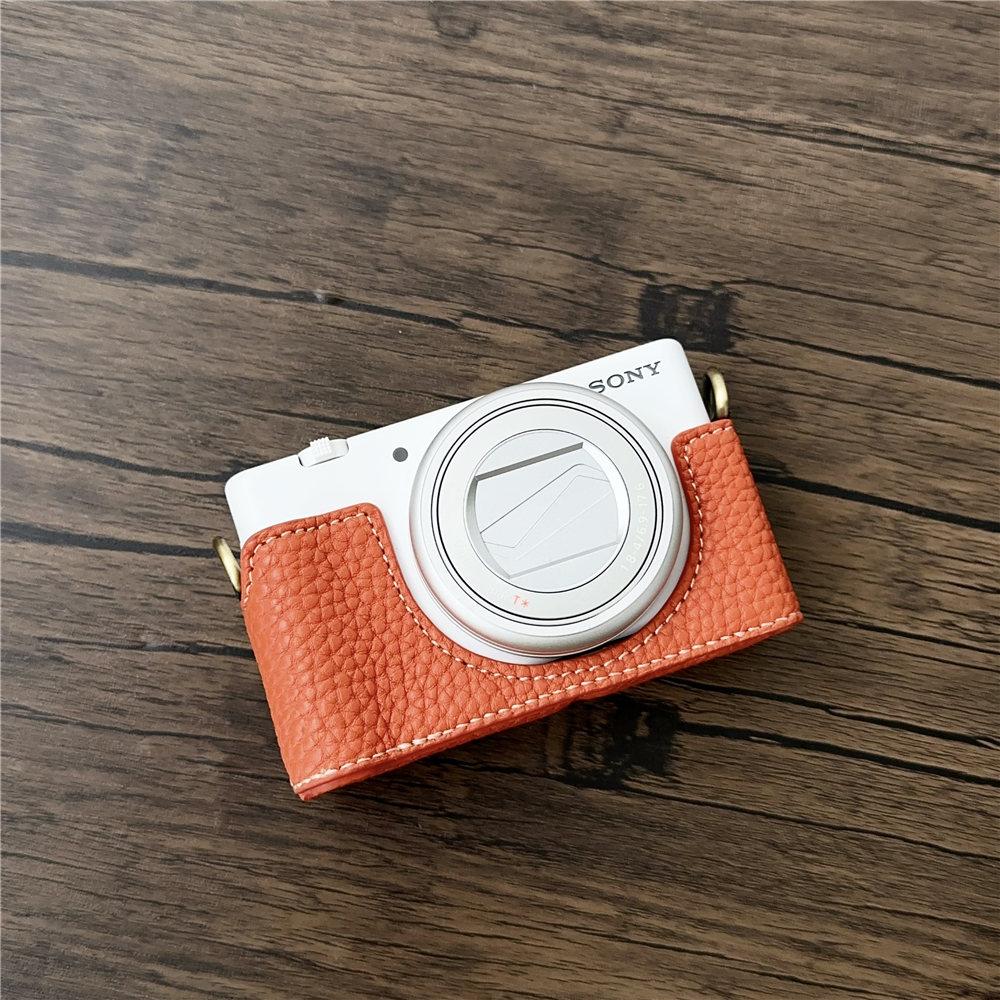 Чехол-половина из искусственной кожи ручной работы для камеры Sony ZV1F ZV-1F ZV-1M2 ZV1M2 с открывающимся снизу чехлом для корпуса
