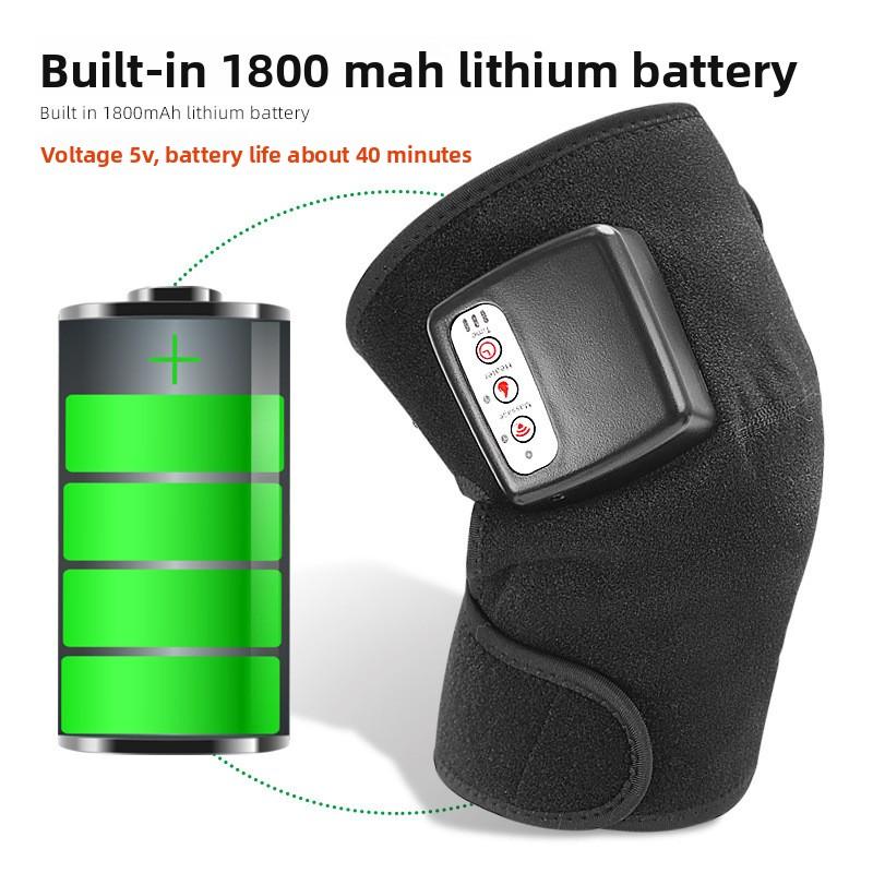 Battery Shoulder and Knee Multifunctional Massager Vibration Hot Compress Knee and Shoulder Two Protective Gear Electric Hot Compress Massage Belt