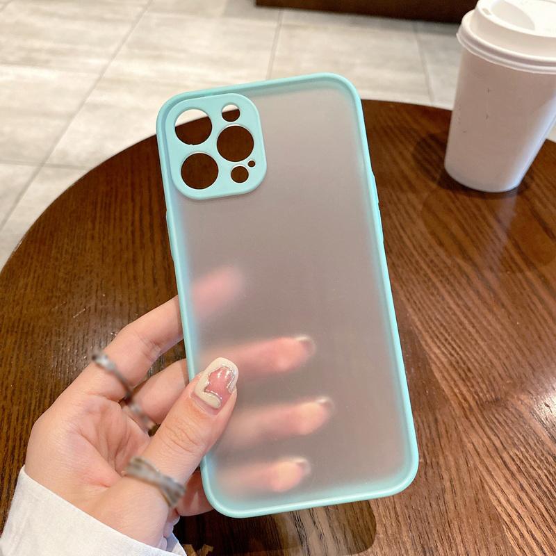 Противоударный матовый мягкий бампер прозрачный жесткий чехол для iPhone 16 Pro Max 15 14 13 Samsung S25 S24 S23 A56 A36 Xiaomi 14T 13T Pro Redmi Note 13 Pro 12