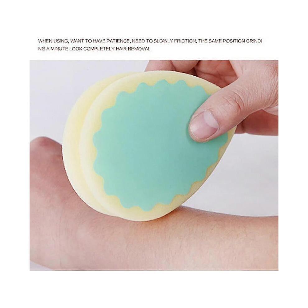(heart shaped)fong sponge hair removal magic painless hair removal depilation sponge pad 5pcs remove hair effective long-lasting