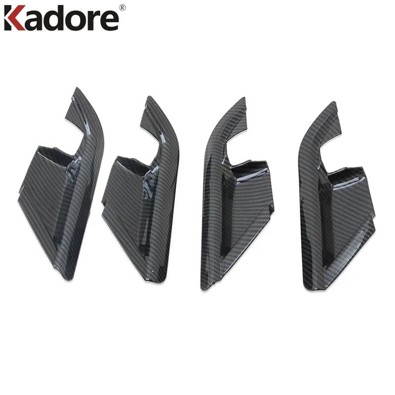 For Toyota Camry 70 2018 - Carbon Fiber Car ide Inner Door Handle Bowl Cover Trim Interior Accessories