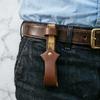 Open Top Folding Fan Holder Belt Loop Waist Fan Pouch Gift Idea Leather Fan Case  Halloween Costume