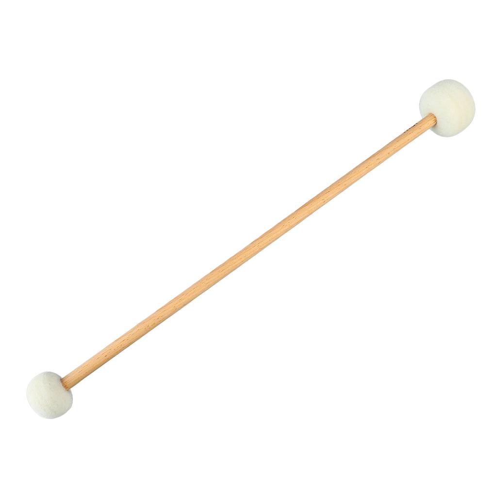 Барабанный молоток Противоскользящая ударная палочка для бас-барабана Деревянная музыкальная барабанная палочка с мягким войлоком