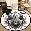 1pc Halloween Ghost Chair Carpet for Office Non-Slip, Machine Washable Rug for Office, Room - Holiday Decor, Machine Made yy251016045