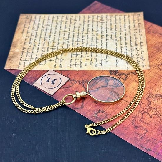 Увеличительное стекло Стимпанк Ретро Подарочный карманный монокль Костюм Карманные лупы Ручной работы