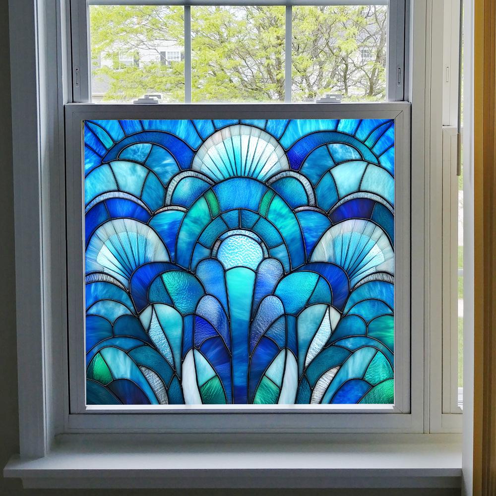 BL301-330 Цветная ПВХ Статическая Пленка для Окон - Без Клея Домашнее Украшение