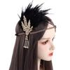 Gatsby Cosplay Dress Headwear Korean Style Headband Feather Headwear Masquerade Party Accessories Sequin Hair