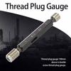Double Ends Thread Plug Gage M12*1.75 Steel Gage Thread Plug  For Thread Measurement