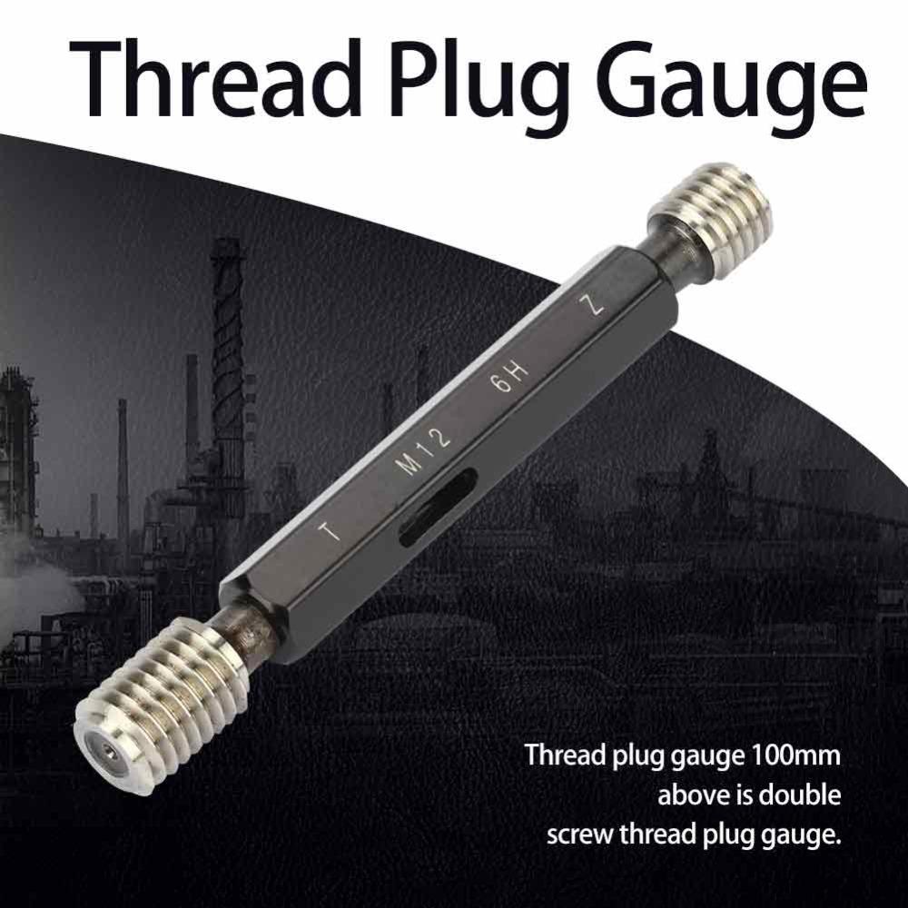 Double Ends Thread Plug Gage M12*1.75 Steel Gage Thread Plug For Thread Measurement