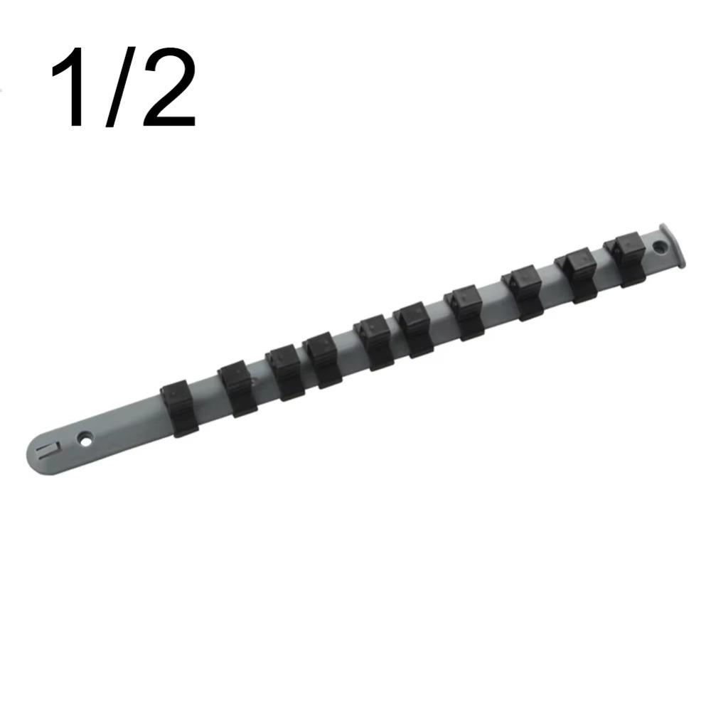 New 350mm Storage Rack 1/4in 3/8in 1/2in Plastic Organizer Tray Holder