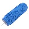 Pattern Paint Roller 5 Inch Flower Design Rubber Decorative Texture Roller for Wall Ceiling Door