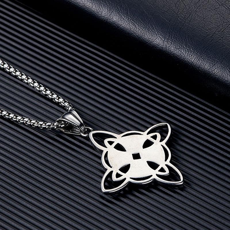 Винтажное ожерелье с подвеской в виде ведьминого узла, панк-колье с кельтским узлом, мужские и женские ювелирные изделия, аксессуары, подарок