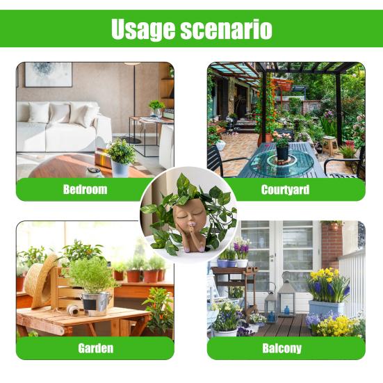 Полезный дизайн сливного отверстия горшка для растений, привлекательный декоративный элемент