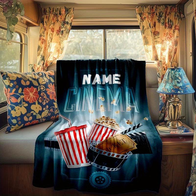 Movie Elements Rv Customize Your Name Blanket Is Suitable For Rv Camping Traveling Rv Home Soft And Warm Rv Interior Blanket Suitable For Gifts To