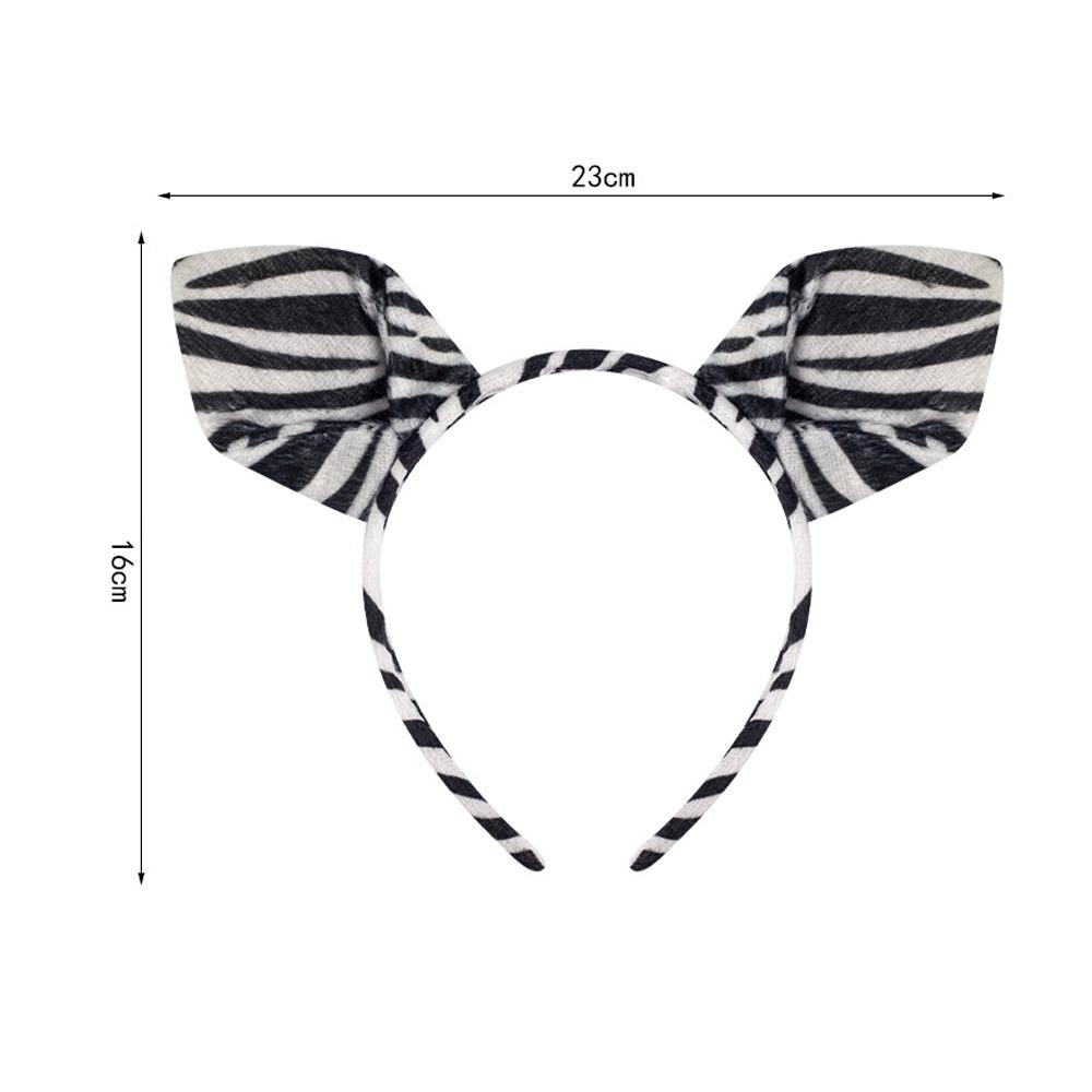 Cute Animal Ears Kid Costume Headband Stripes Design Costume Accessories Hairband Cartoon Headpiece Stage Performance