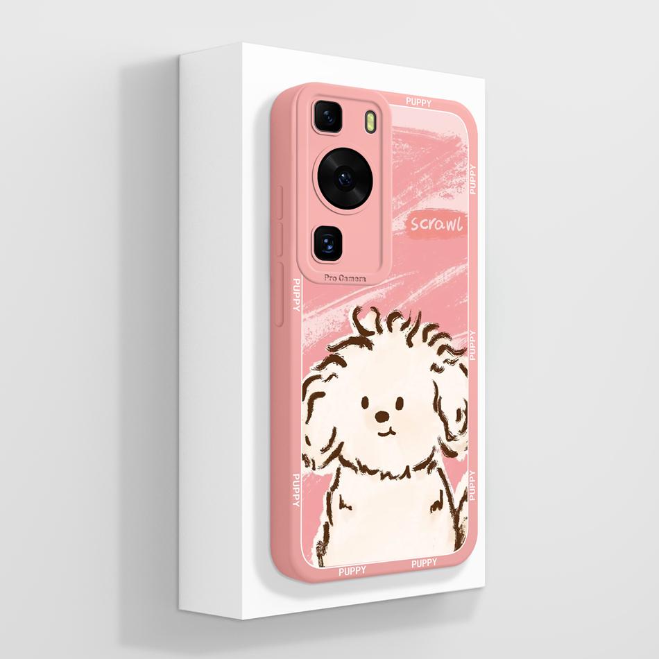 For Huawei P60 Pro Art Case Butterfly Rose Soft Liquid Silicone Cover For Huawei P 60 Art P60Pro Anti Drop Protective Bumper