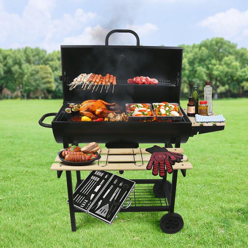 ZISIZ Outdoor Charcoal Grill & Fire Pit