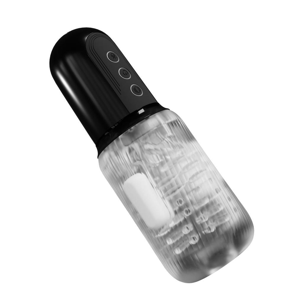 2 In 1 Male Masturbator - 5 Sucking and 10 Vibration Modes, Hands Free Realistic Stimulator Sex Toys for Men