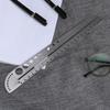 Multifunctional Protractor with Imperial/Metric Scales Ruler Durable Scale Ruler  Office Supplies