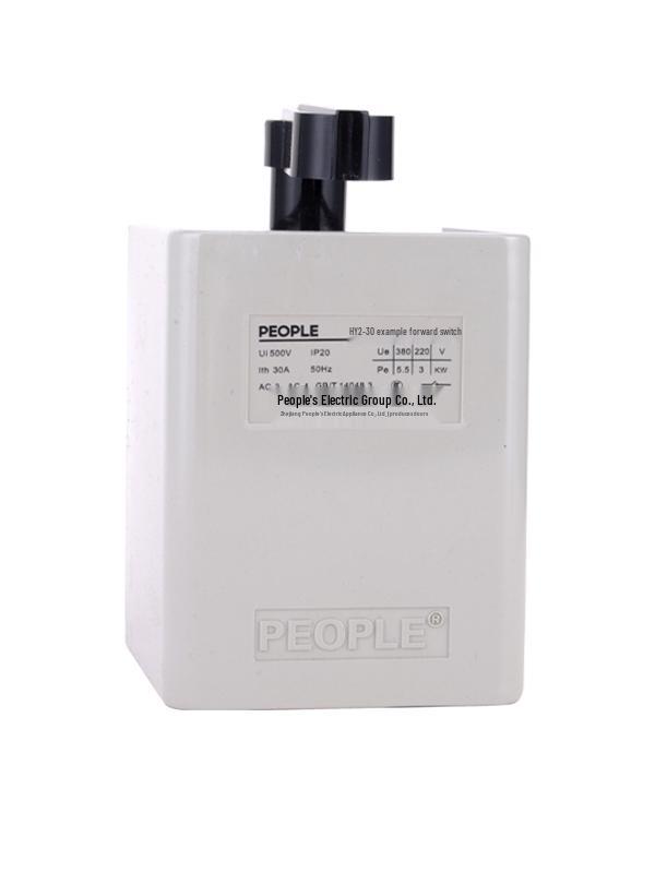 People's Electric HY2-130A60a 380V/220V 3-Phase Motor Forward-Reverse Switch
