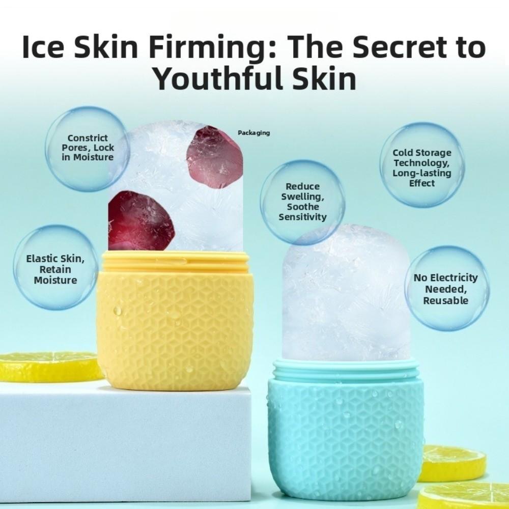 Silicone Ice Face Roller Shrink Pores Face Massage Roller  Skincare Routine