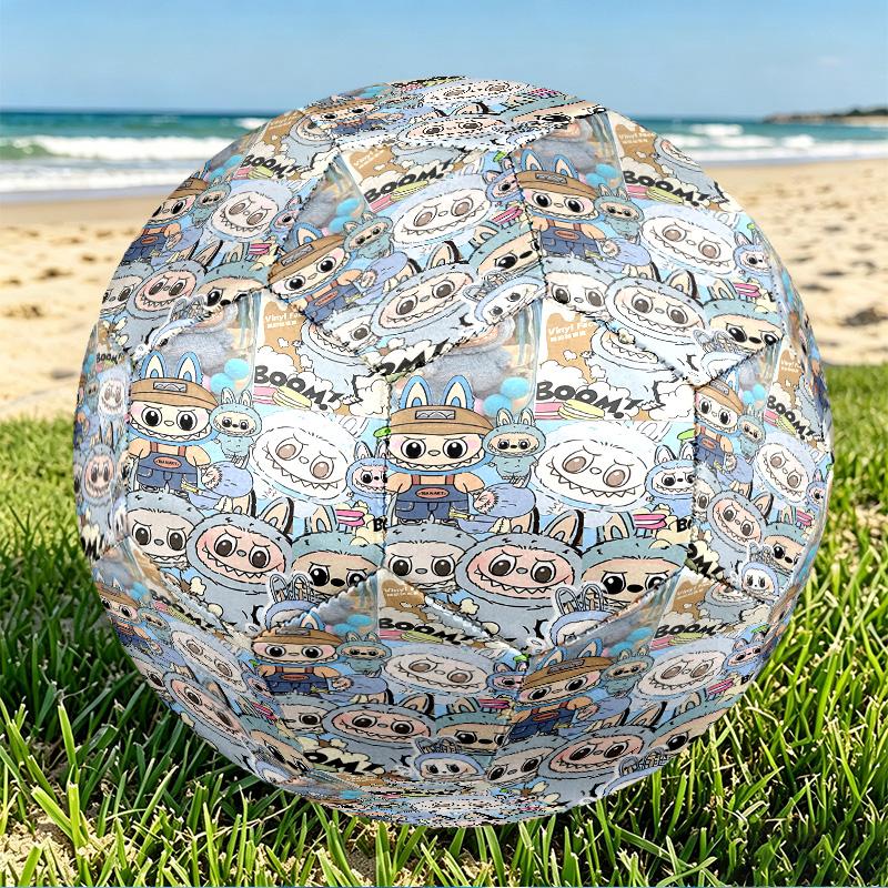 Labubu Print Size 5 Soccer Ball, PU Wear Resistant Football for Match Training and Daily Practice, Birthday Gift for Soccer Fans