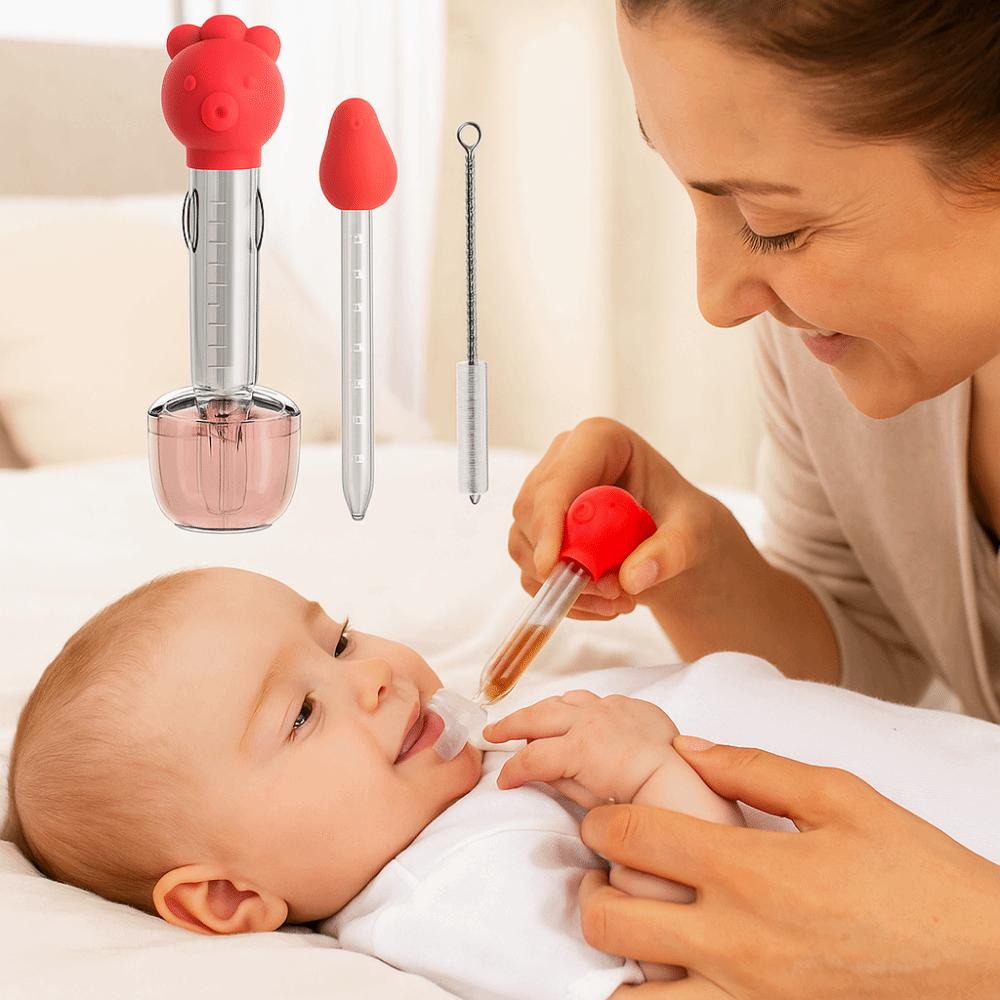 Safety Newborn Baby Dropper Cartoon Shape Baby Liquid Feeder Toddler Baby Pill Dispenser Toddler