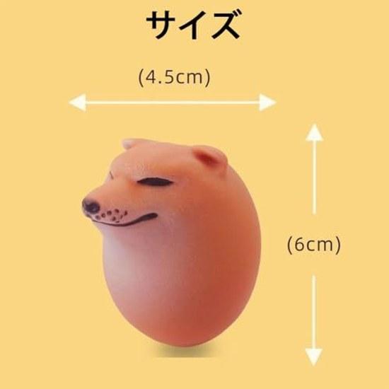 Squeeze toy Shiba Inu Sipapa handmade stress relief dog egg soft creative sensory Shibako set 3