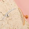 Titanium Piercings Long Arc Multiple CZ Inlaid Internally Threaded Flat Ear Cartilage Labret Ear Studs Piercing Jewelry