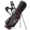 Сумка для гольфа PYKES PEAK Caddy Bag Stand с дюймовым отверстием для гольфа Pikes Peak CHARCOAL BLACK [легкая, 2,4 кг/5-составная рама/тип 9.0/совместимая с 47] Мужская Женская [COOL