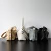 Handwoven Genuine Lamb Leather Hobo Pillow Bag With Wide Strap Soft Structured Shoulder Crossbody Women
