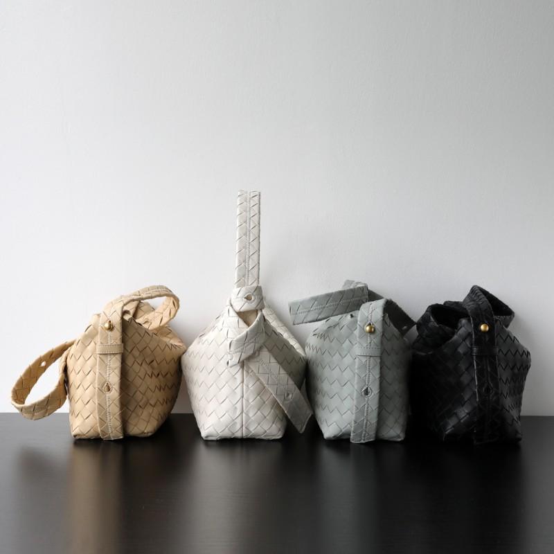 Handwoven Genuine Lamb Leather Hobo Pillow Bag With Wide Strap Soft Structured Shoulder Crossbody Women