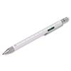 Troika Ballpoint Centimeter Inch Spirit Horizontal Ballpoint White Multi-Functional Pen, Ruler, Level, Pen, Construction,