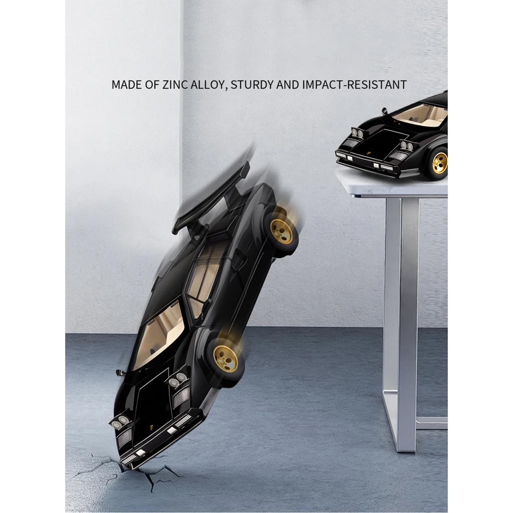 1/24 Lamborghinis LP500S Supercar Toy Car Model Wheel Steering Sound and Light Children's Toy Collectibles Birthday Gift