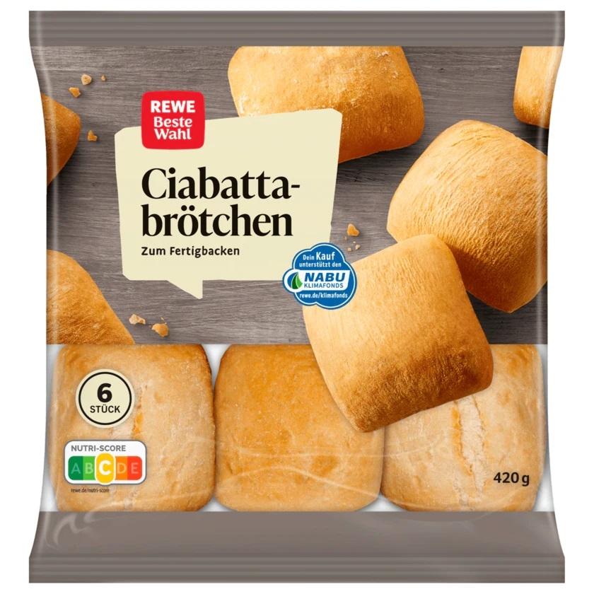 Немецкий хлеб Rewe Чиабатта Бротхен (6 шт.) 420G