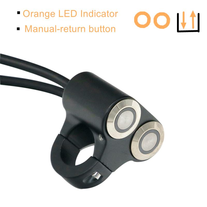 LMoDri 22 мм руль мотоцикла переключатели ATV скутер фары опасности тормоз противотуманные фары переключатель ВКЛ-ВЫКЛ алюминий с индикатором