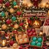 Transparent Design Ripple Xmas Ornament PET Material Colorful Hanging Bauble  Tree Decor