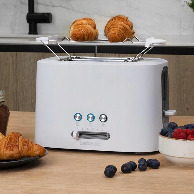 Cecotec Toast&Taste 9000 Double White Electric Toaster for Kitchen