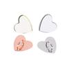 5Pcs Metal Heart Shaped Phone Charm Holder Love Heart Phone Finger Ring / Self Adhesive Mobile Phone Back Stand Hooks