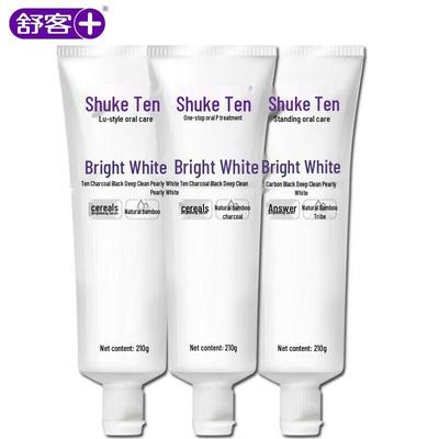Shuke+ Отбеливающая зубная паста с бамбуковым углем и жемчугом
