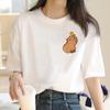 Capybara T Shirt Tshirt Women Kawaii Japanese Vintage Graphic Tees Women T Shirt Crop Top Vintage