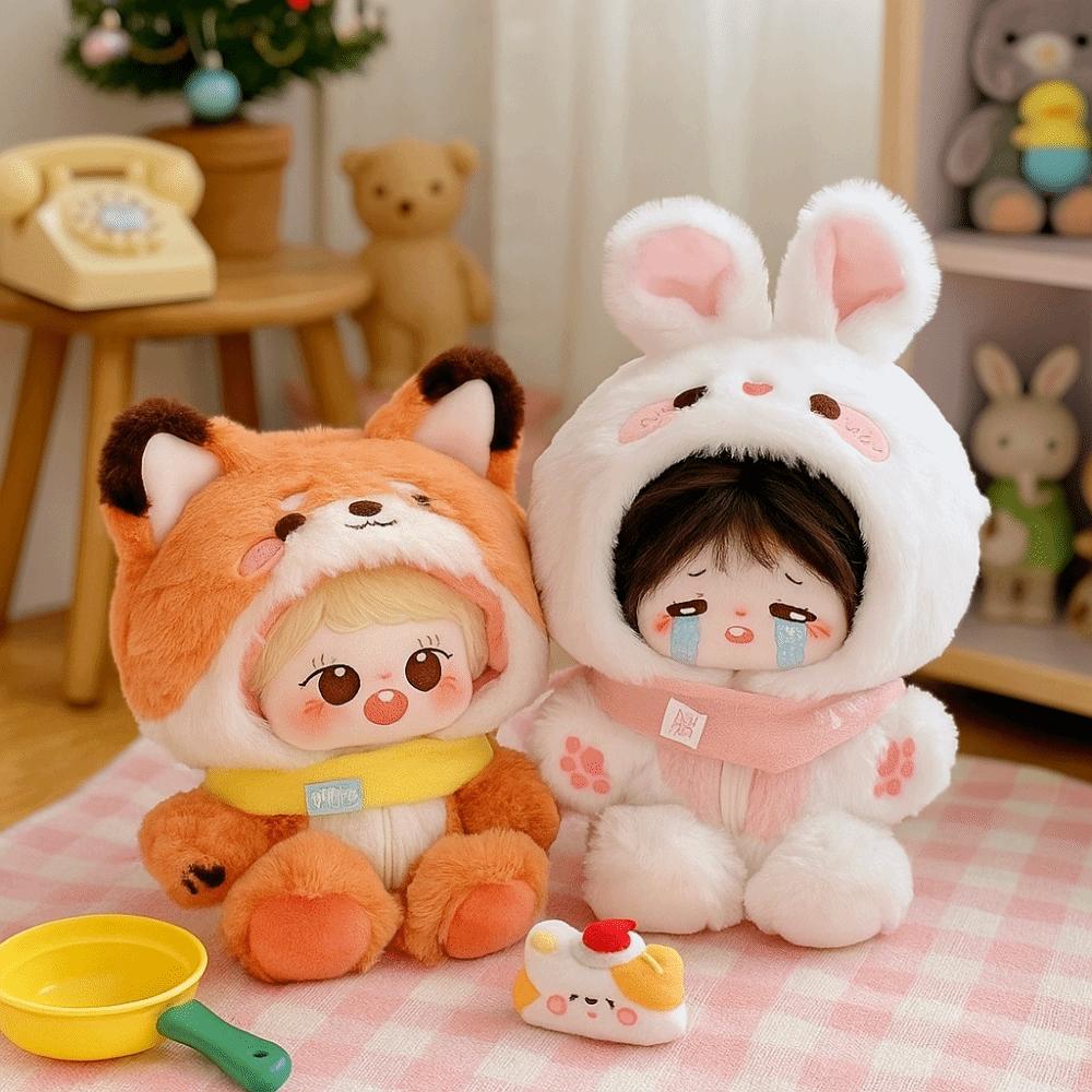 Fox Bunny Baby Clothes 20cm Doll Clothing Cute Outfit Animal Onesie  Doll Costume