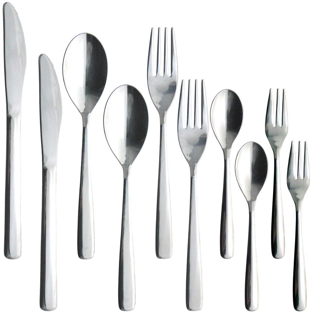 Nagao Slim Dinner Cutlery Set of 10 Stainless Steel Made In Japan