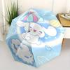1pc Happy Cinnamoroll Sanrio Cartoon Umbrella, Portable 3-Fold Compact Umbrella, Suitable for Camping, Hiking and Travel, Ideal Easter Birthday Gift f
