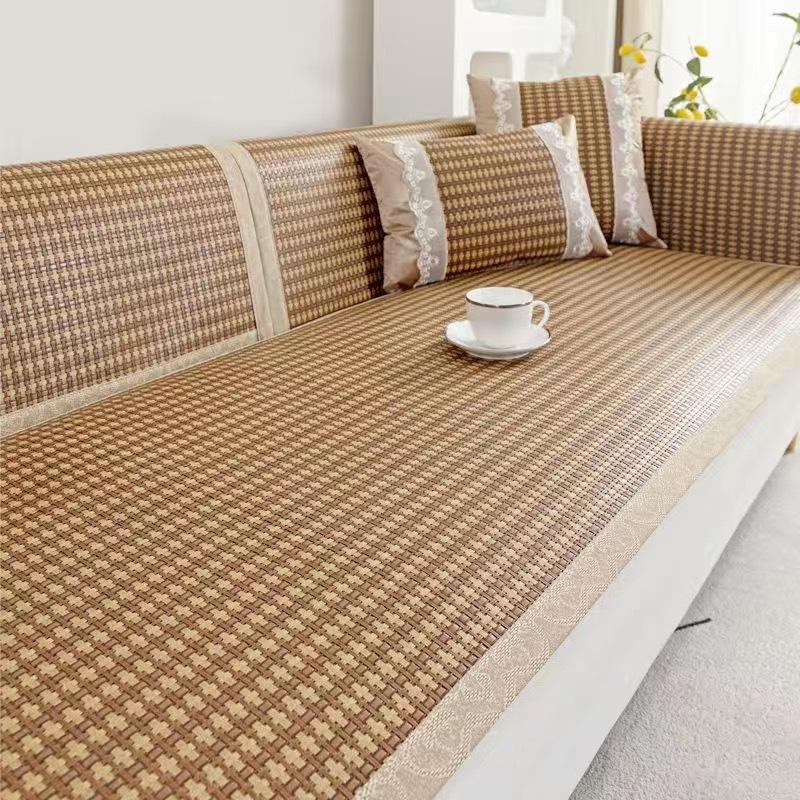 Rattan Sofa Cushion Summer Non-Slip Sofa Mat Cushion Sofa Cover Summer Cold Rattan Seat Cushion Cover